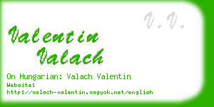valentin valach business card